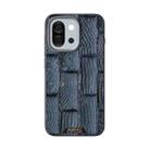 For OnePlus 13T ABEEL Beast Pattern 6D Micro-Embossed MagSafe Genuine Leather Phone Case(Blue) - 2