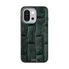 For OnePlus 13T ABEEL Beast Pattern 6D Micro-Embossed MagSafe Genuine Leather Phone Case(Green) - 2