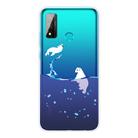 For Huawei P smart 2020 Coloured Drawing Pattern Highly Transparent TPU Protective Case(Seal) - 1