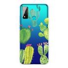 For Huawei P smart 2020 Coloured Drawing Pattern Highly Transparent TPU Protective Case(Icactus) - 1