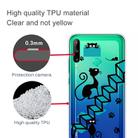 For Huawei P40 Lite E Coloured Drawing Pattern Highly Transparent TPU Protective Case(Stair Cat) - 3