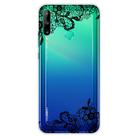 For Huawei P40 Lite E Coloured Drawing Pattern Highly Transparent TPU Protective Case(Lace Flower) - 1