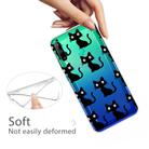 For Huawei P40 Lite E Coloured Drawing Pattern Highly Transparent TPU Protective Case(Black Cat) - 2