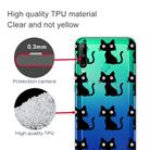 For Huawei P40 Lite E Coloured Drawing Pattern Highly Transparent TPU Protective Case(Black Cat) - 3