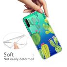 For Huawei P40 Lite E Coloured Drawing Pattern Highly Transparent TPU Protective Case(Icactus) - 2