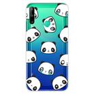 For Huawei P40 Lite E Coloured Drawing Pattern Highly Transparent TPU Protective Case(Emoji Bear) - 1