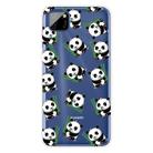 For Huawei Y5p (2020) Coloured Drawing Pattern Highly Transparent TPU Protective Case(Panda) - 1