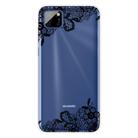 For Huawei Y5p (2020) Coloured Drawing Pattern Highly Transparent TPU Protective Case(Lace Flower) - 1