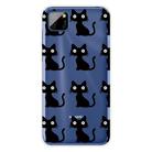 For Huawei Y5p (2020) Coloured Drawing Pattern Highly Transparent TPU Protective Case(Black Cat) - 1