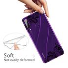 For Huawei Y6p (2020) Coloured Drawing Pattern Highly Transparent TPU Protective Case(Lace Flower) - 2