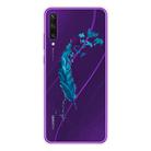 For Huawei Y6p (2020) Coloured Drawing Pattern Highly Transparent TPU Protective Case(Feather) - 1