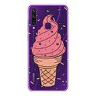 For Huawei Y6p (2020) Coloured Drawing Pattern Highly Transparent TPU Protective Case(Big Cone) - 1