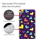 For Huawei Y6p (2020) Coloured Drawing Pattern Highly Transparent TPU Protective Case(Love) - 3