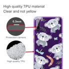 For Huawei Y6p (2020) Coloured Drawing Pattern Highly Transparent TPU Protective Case(Koala) - 3