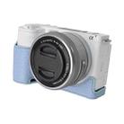 For Sony Alpha ZV-E10 II / ZV-E10M2 Litchi Texture PU Leather Camera Half Case Base(Blue) - 2