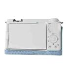 For Sony Alpha ZV-E10 II / ZV-E10M2 Litchi Texture PU Leather Camera Half Case Base(Blue) - 3