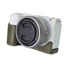 For Sony Alpha ZV-E10 II / ZV-E10M2 Litchi Texture PU Leather Camera Half Case Base(Green) - 2