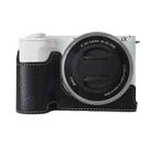 For Sony Alpha ZV-E10 II / ZV-E10M2 Litchi Texture PU Leather Camera Half Case Base(Black) - 1