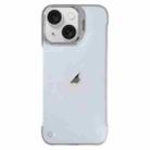 For iPhone 14 / 13 Ultra-thin Transparent Frameless Lens Holder Phone Case - 1