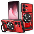 For OPPO Reno13 5G Armor Rotating Holder MagSafe Phone Case(Red) - 1