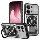 For OPPO Reno13 5G Armor Rotating Holder MagSafe Phone Case(Grey) - 1