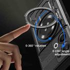 For OPPO Reno13 5G Armor Rotating Holder MagSafe Phone Case(Grey) - 3