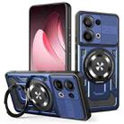For OPPO Reno13 5G Armor Rotating Holder MagSafe Phone Case(Blue) - 1