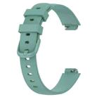 For Fitbit Inspire 3 xDfind Solid Color Silicone Watch Band, Size:L(Green) - 2