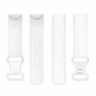 For Fitbit Charge 6 / 5 xDfind Silicone Watch Band, Size:S(White) - 2
