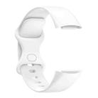 For Fitbit Charge 6 / 5 xDfind Silicone Watch Band, Size:S(White) - 3