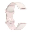 For Fitbit Charge 6 / 5 xDfind Silicone Watch Band, Size:S(Moon White) - 3