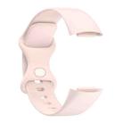 For Fitbit Charge 6 / 5 xDfind Silicone Watch Band, Size:S(Sand Pink) - 3