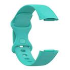 For Fitbit Charge 6 / 5 xDfind Silicone Watch Band, Size:S(Mint Green) - 3