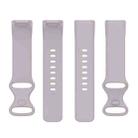 For Fitbit Charge 6 / 5 xDfind Silicone Watch Band, Size:S(Lavender Purple) - 2