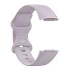 For Fitbit Charge 6 / 5 xDfind Silicone Watch Band, Size:S(Lavender Purple) - 3