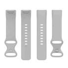 For Fitbit Charge 6 / 5 xDfind Silicone Watch Band, Size:S(Rock Grey) - 2
