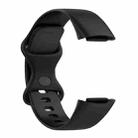 For Fitbit Charge 6 / 5 xDfind Silicone Watch Band, Size:S(Black) - 3