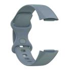 For Fitbit Charge 6 / 5 xDfind Silicone Watch Band, Size:L(Steel Blue) - 3