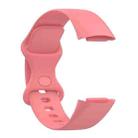 For Fitbit Charge 6 / 5 xDfind Silicone Watch Band, Size:L(Red) - 3