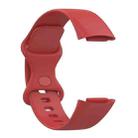 For Fitbit Charge 6 / 5 xDfind Silicone Watch Band, Size:L(Official Red) - 3