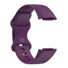 For Fitbit Charge 6 / 5 xDfind Silicone Watch Band, Size:L(Dark Purple) - 3