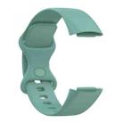For Fitbit Charge 6 / 5 xDfind Silicone Watch Band, Size:L(Pine Needle Green) - 3