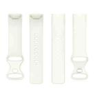 For Fitbit Charge 6 / 5 xDfind Silicone Watch Band, Size:L(Apricot) - 2