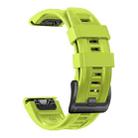 For Gamin 26mm xDfind Silicone Sport Pure Color Watch Band(Lime) - 1