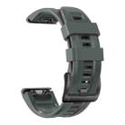 For Gamin 22mm xDfind Silicone Sport Pure Color Watch Band(Charcoal Grey) - 1