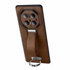 For Huawei Mate 70 RS Ultimate SULADA PC Hybrid Leather Texture Skin Feel Precise Hole Phone Case(Brown) - 1