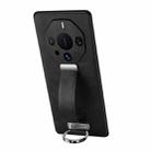 For Huawei Mate 60 RS Ultimate SULADA PC Hybrid Leather Texture Skin Feel Precise Hole Phone Case(Black) - 1
