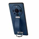 For Huawei Mate 60 RS Ultimate SULADA PC Hybrid Leather Texture Skin Feel Precise Hole Phone Case(Blue) - 1