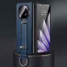 For OPPO Find N5 SULADA PC Hybrid Leather Texture Skin Feel Shockproof Phone Case(Blue) - 1