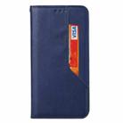 For Huawei P40 Magnetic Horizontal Flip Leather Case with Holder & Card Slots & Wallet(Blue) - 3